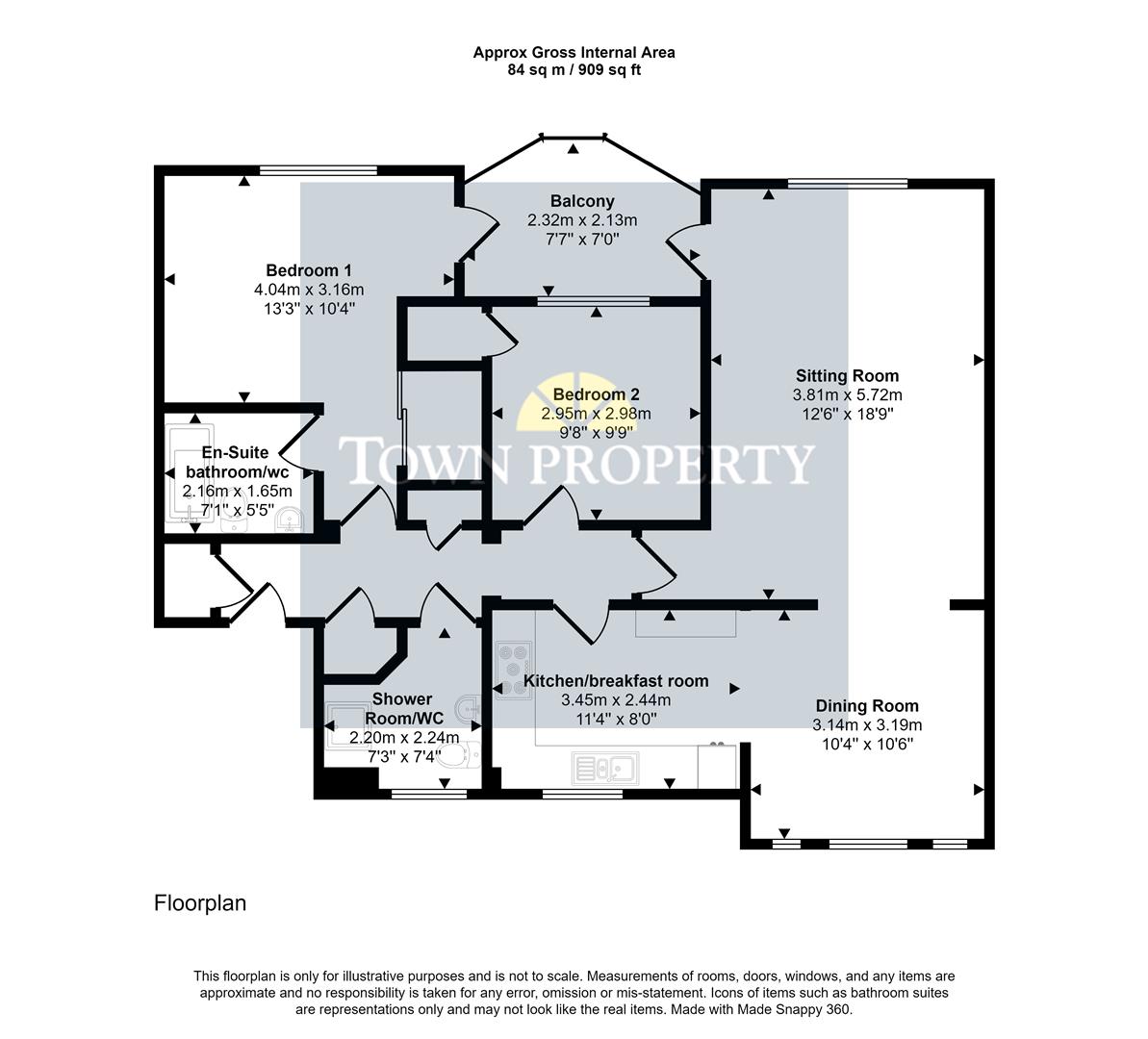Property Details for Christchurch Place Eastbourne BN23 5AP Town Property Estate Agents